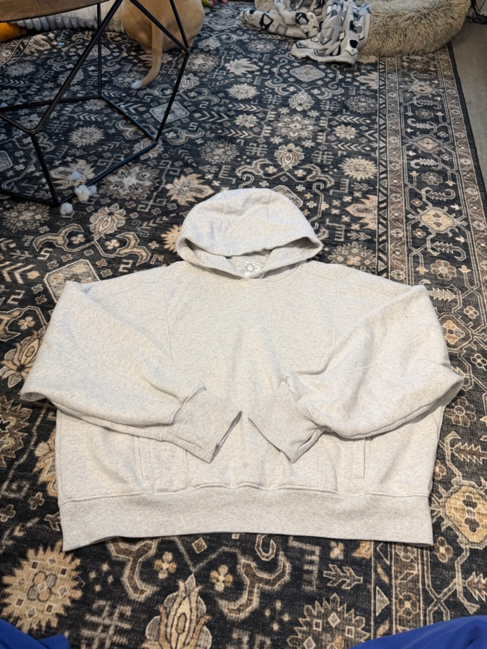 Offline by Aerie Cloud Fleece Hoodie Light Gray